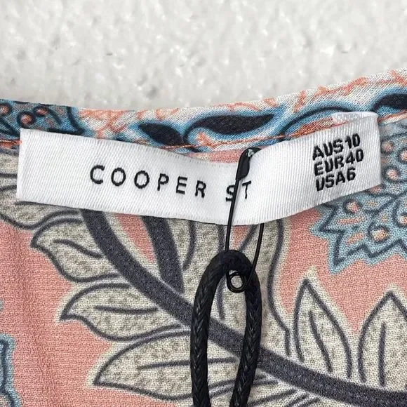 Cooper St Viva Sheer Floral Paisley Print Top - Picture 5 of 9